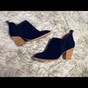 Jeffrey Campbell black suede booties